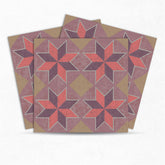 Mosaicowall Water Resistant PVC Floor & Wall Backsplash, Square Tiles, Non-Slip Tiles